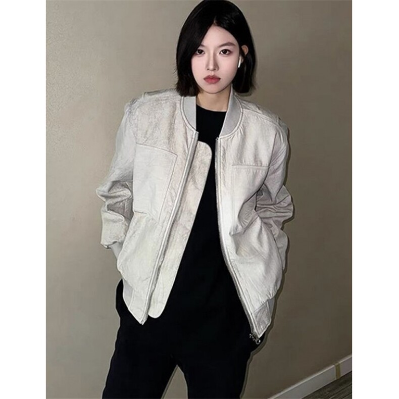 春秋季男女cleanfit复古短款外套潮牌工装夹克棒球飞行员JK726,男装夹克,星座1116A（原606A-3）