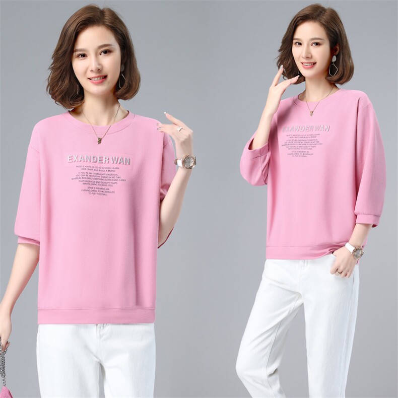 2024年秋季新款潮韩版套头圆领卫衣女长袖宽松显瘦上衣女士打底衫，女装卫衣/绒衫，简韵佳