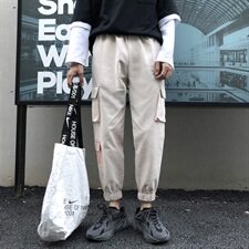 秋季工装休闲裤男束脚裤港风男裤子1304-1-K048P36，男装休闲裤，星座410-6（原星座1304-1）
