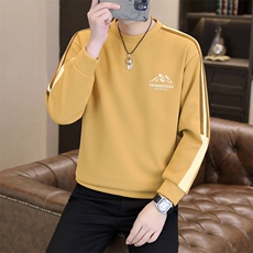 春季新款男士时尚潮流圆领拼接长袖卫衣打底衫XZ310B-2-J1122-P38，男装卫衣，星座310B-3
