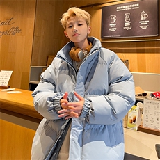 得物二开立领假两件石墨烯内里棉服棉衣外套9088特P85控118，男装棉衣，电商A309