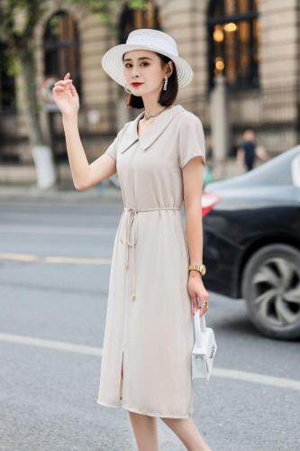 阳离子醋酸系列连衣裙，女装连衣裙，雪飞诗