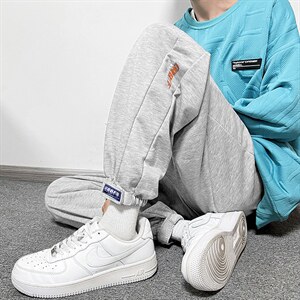 2023春季ins潮休闲裤子韩版魔术贴束脚运动长裤男百搭 K2344-P30图片