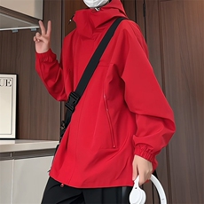 JK9083/P65春装新款夹克男防水防水冲锋衣外套潮学生大码上衣，男装夹克，电商A141