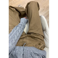网图有货美式复古工装微喇牛仔裤男伐木阔腿裤A116-P65，男装牛仔裤，星座1505