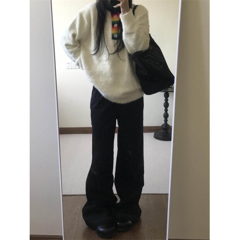 【有货】彩虹高领毛衣男女仿貂毛针织衫外套MY451CC-特P60,男装针织衫/毛衣,星座1007（原301D）
