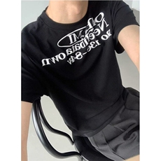 美式潮牌复古短袖t恤女夏季新款字母印花休闲宽松上衣TD658，男装T恤，星座1116A（原606A-3）