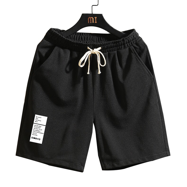 MK37045-P15冰丝短裤男士大码宽松休闲五分裤男运动中裤砖墙挂拍,男装休闲裤,电商A040A