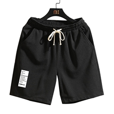 MK37045-P15冰丝短裤男士大码宽松休闲五分裤男运动中裤砖墙挂拍，男装休闲裤，电商A040A
