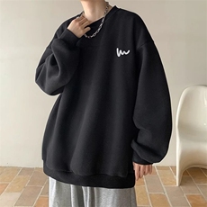 1506/QW2530/P31秋冬款新款卫衣男圆领青少年加绒加厚，男装卫衣，星座1506