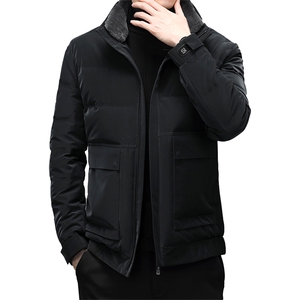 脱卸领羽绒服冬季中年男士休闲立领防寒服爸爸冬装YYYR6811-P295图片