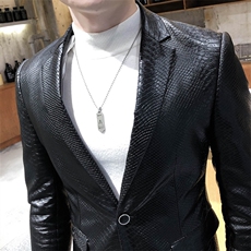 秋冬店主皮衣夹克西装单西修身西服A236-XZ-159-P130，男装夹克，电商A236