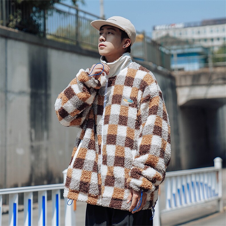 2024冬新款 日系外景 羊羔毛加厚立领棉衣棉服 YG01-P115控145图片