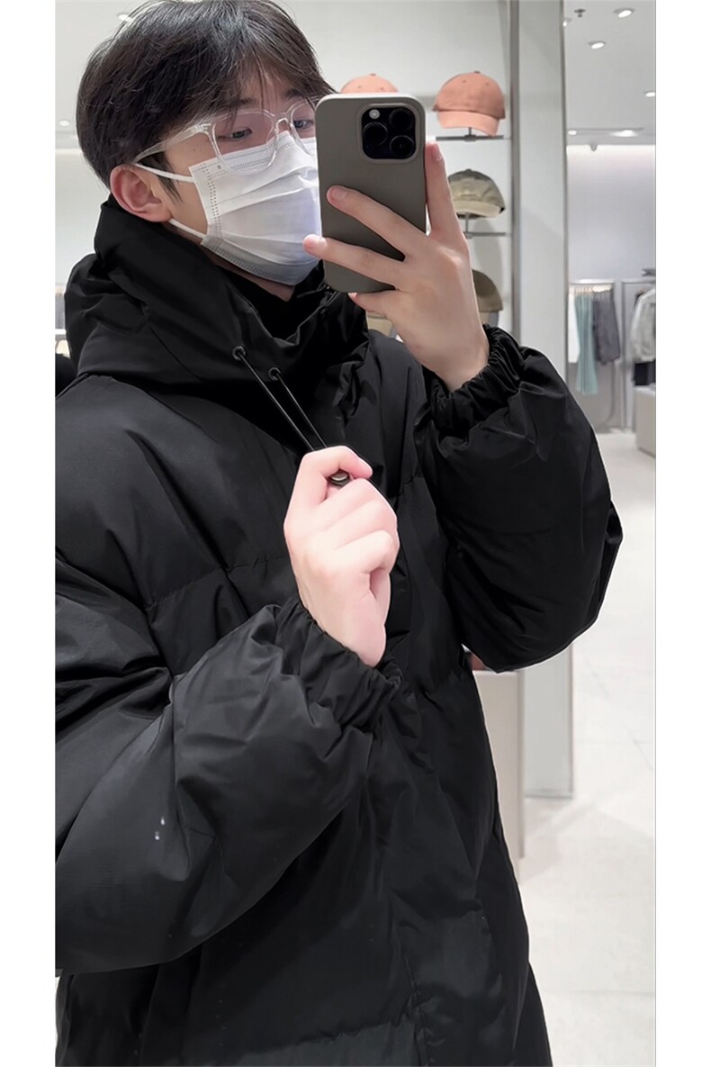 冬季新款D2550-TP95不青少年高街痞帅长款百搭保暖棉衣外套,男装棉衣,电商A102