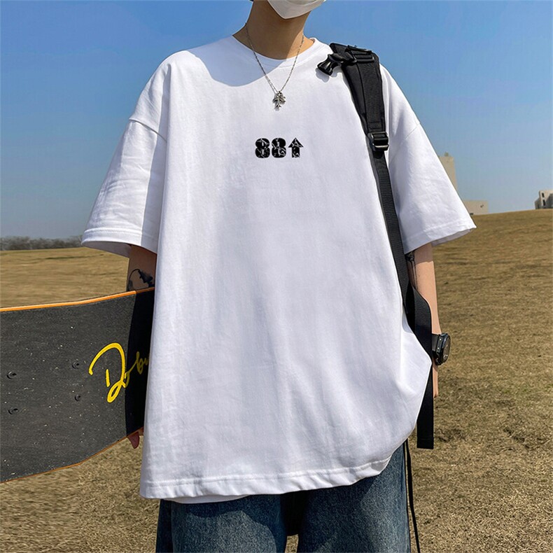 可设48小时发货支持抖音得物来样二开230克重磅美式短袖t恤MT335,男装T恤,电商A486-1