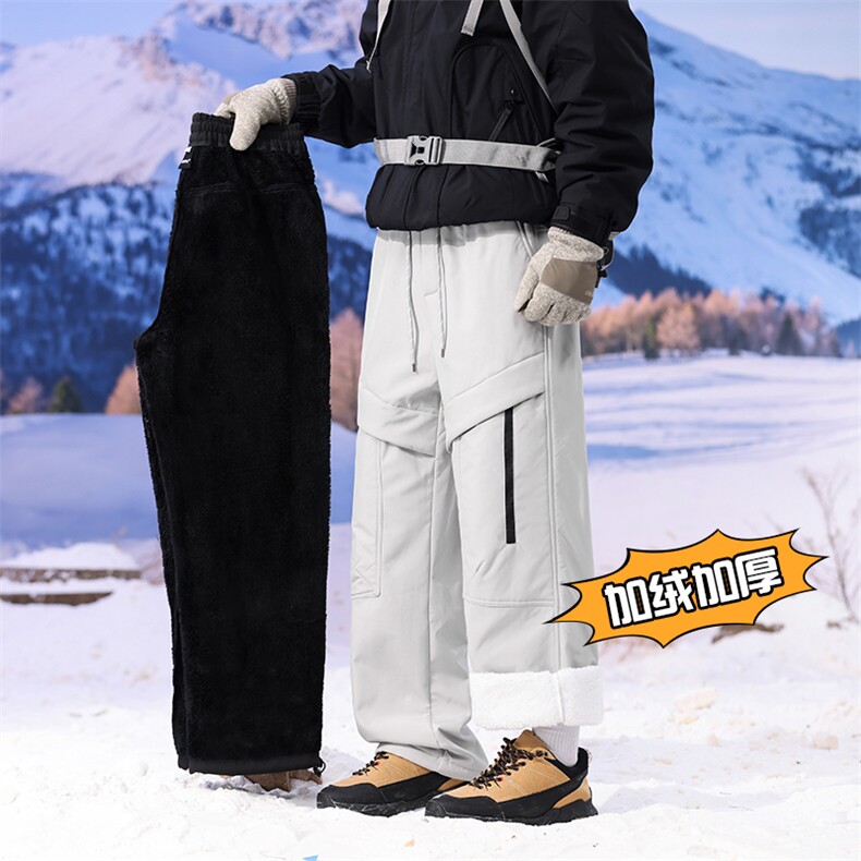 加绒加厚滑雪裤三防单板双板休闲裤重磅裤子A014-DY25557-特P60,男装卫衣,电商A014