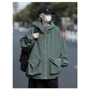2025秋装户外防风防水冲锋外套男工装休闲夹克JK90P70
