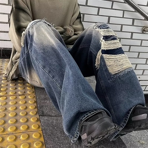 美式牛仔裤男款秋季长裤潮 NK808 P45图片