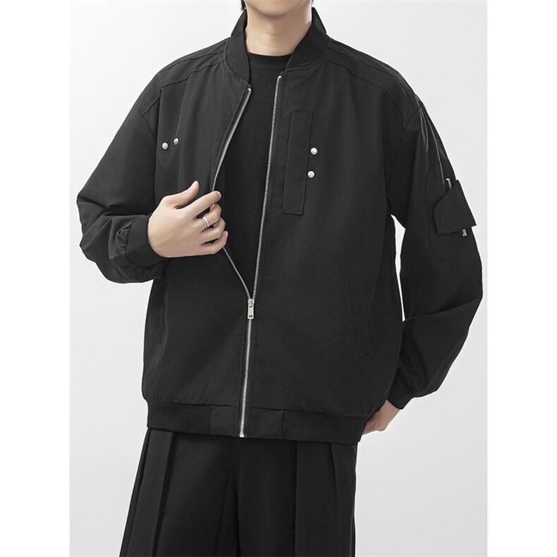 男装飞行员夹克秋新款美式复古宽松棒球服潮流百搭外套JK049-P58,男装夹克,星座308B-2