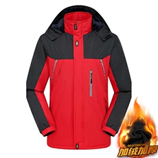 2025冬季保暖加绒加厚反光条登山服冲锋衣男女棉衣外套CF33-P33，男装夹克，星座1402-3
