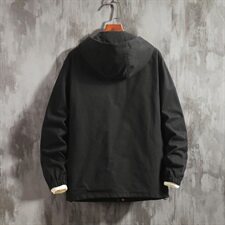 2021春秋季新款日系大码男多口袋工装外套休闲连帽夹克J969-P80，男装夹克，电商A001