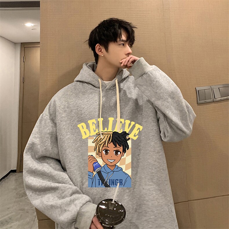 纯棉连帽卫衣男大码运动帽衫宽松薄WY2271-P35,男装卫衣,电商A040