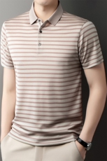 DN5266春夏男士新款短袖T恤青年修身翻领体恤休闲打底衫，男装T恤，电商B360
