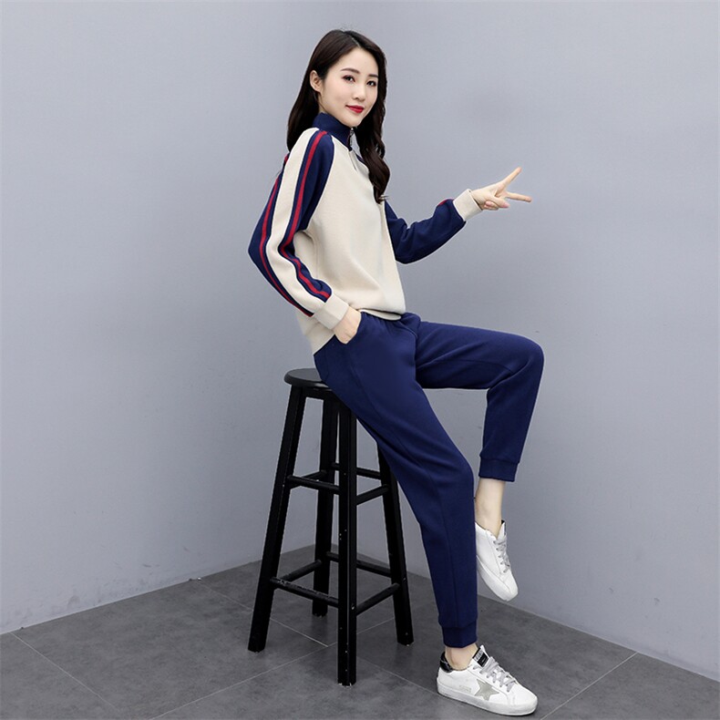 2025秋季时尚优雅气质加绒加厚舒适两件套冬季,女装套装/套裙,凯瑟曼
