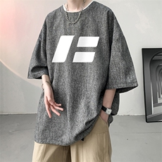 风复古亚麻短袖男棉麻t恤男半袖ZT71435-P35，男装T恤，电商A040