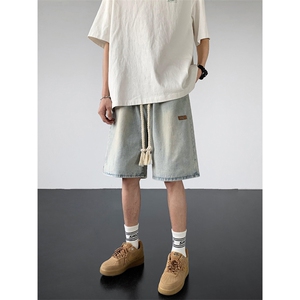 K11-P40夏季宽松型水洗牛仔五分裤图片