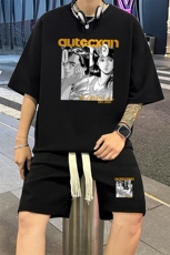 套装！华夫格套装短袖T恤短裤男TZ219-特P38，男装牛仔裤，电商B367
