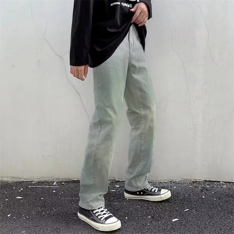 美式牛仔裤男春秋新款休闲直筒裤N959P38,男装牛仔裤,星座1116-2