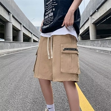 23夏季新款拼接工装裤抖音品质宽松休闲短裤DK63-P36，男装休闲裤，星座1109-3