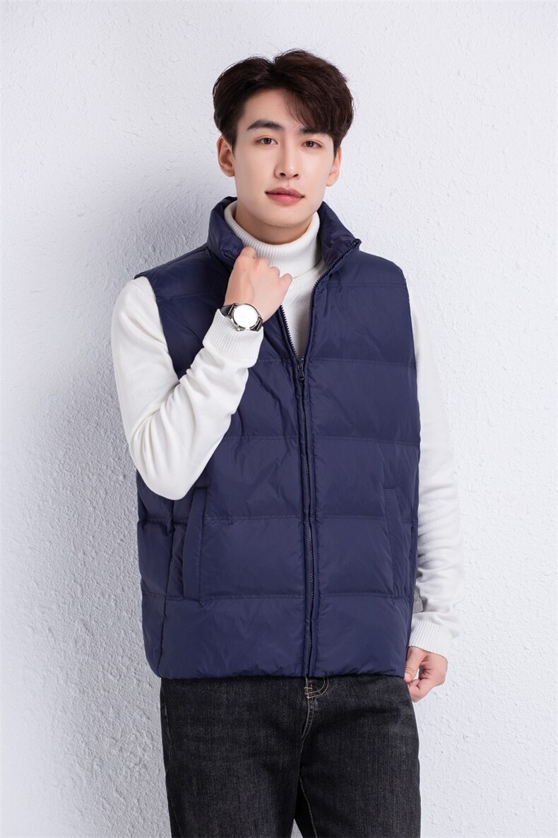 新标坎肩立领马甲立领时尚百搭，男装背心/马甲，牛米欧羽绒服工厂店