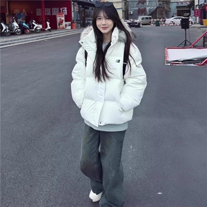 【高品质】可拆卸毛领羽绒棉服情侣美式厚外套棉衣2568特P90网图图片