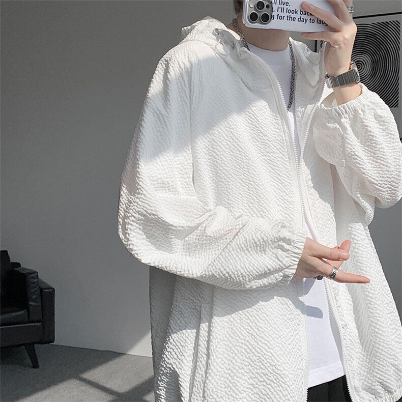 FS1129-特P40控78防防紫外线轻薄大码防晒衣UPF50+有报告，男装防晒衣，电商A059