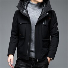 中年羽绒服男冬季宽松连帽羽绒服爸爸冬装保暖外套ALXB8808-P285,男装羽绒服,电商B212（原钱塘6029）