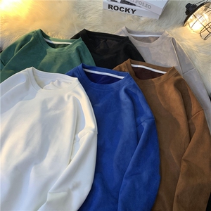 XZ222-1/CT333/P25/控38/加绒P40/控58 重磅麂皮绒多色长T卫衣图片