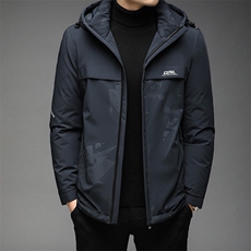 B2126钱塘2020-3精品90白鸭绒连帽继续男装羽绒服P235，男装羽绒服，钱塘207-3