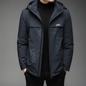 B2126钱塘2020-3精品90白鸭绒连帽继续男装羽绒服P235图片