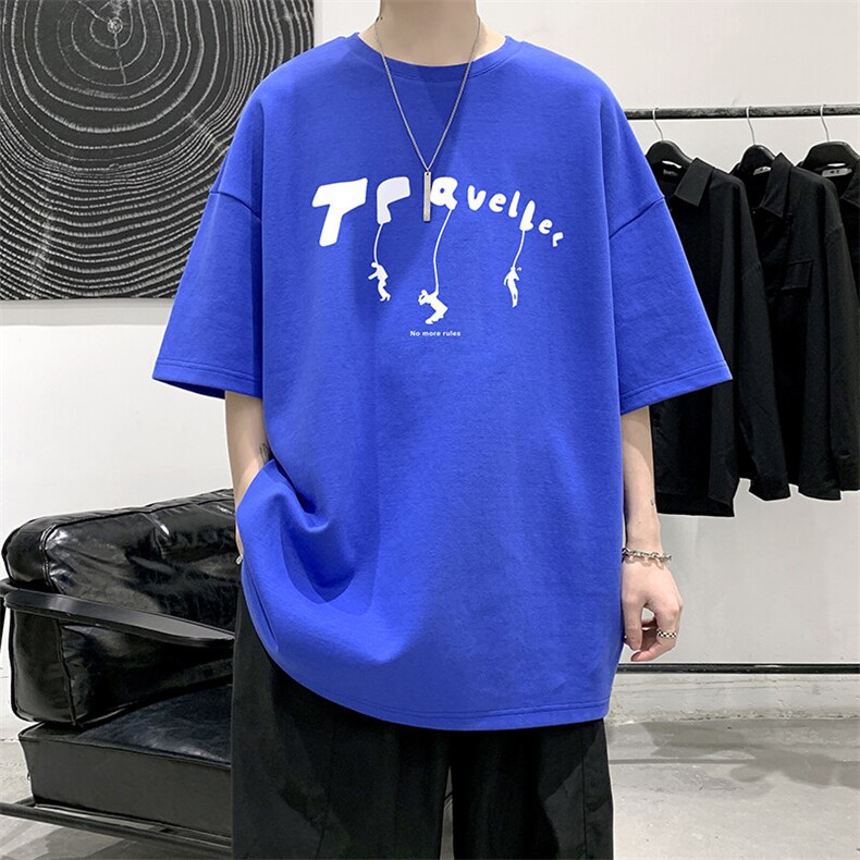 230g重磅纯棉短袖t恤男大码半袖半截袖DX17449-P20,男装T恤,电商A040
