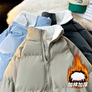 抖音直播连帽棉衣假两件加厚棉袄情侣款百搭面包服MY111-P65图片
