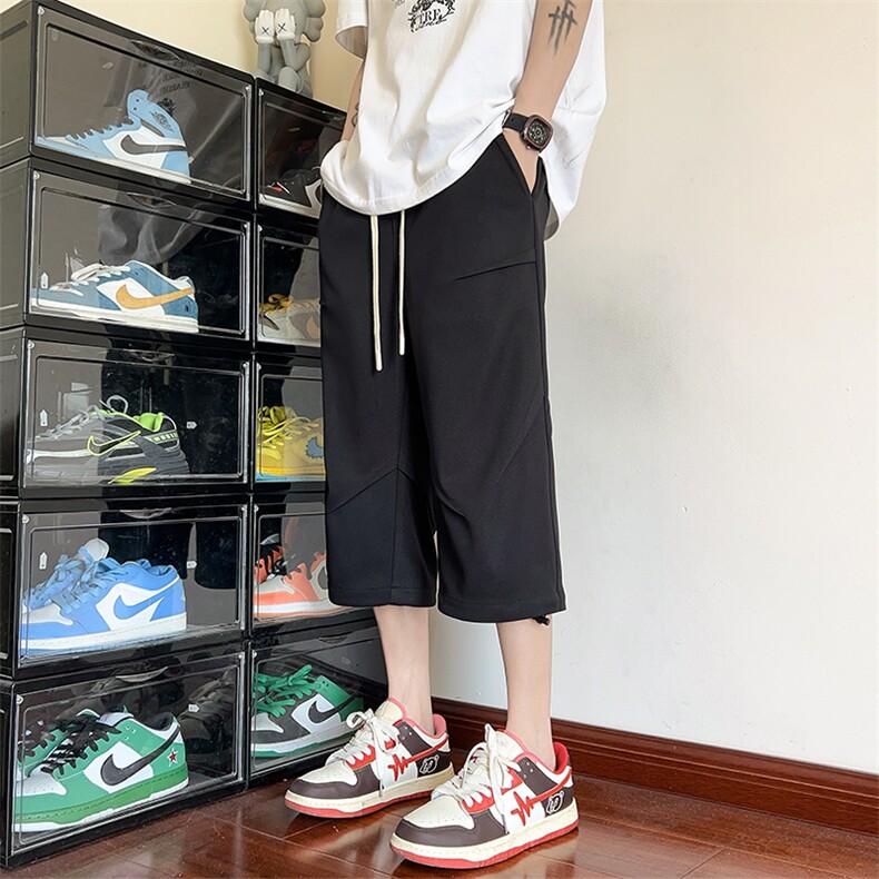 2024夏季新款内景大码美式菠萝格七分裤M-5XHK24368-P40,男装牛仔裤,电商A022