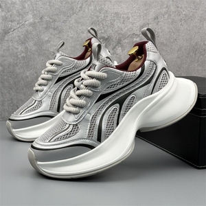 A1122-P285夏季新款透气网面鞋厚底增高老爹鞋百搭运动休闲鞋男，男鞋休闲鞋，星座1407-6