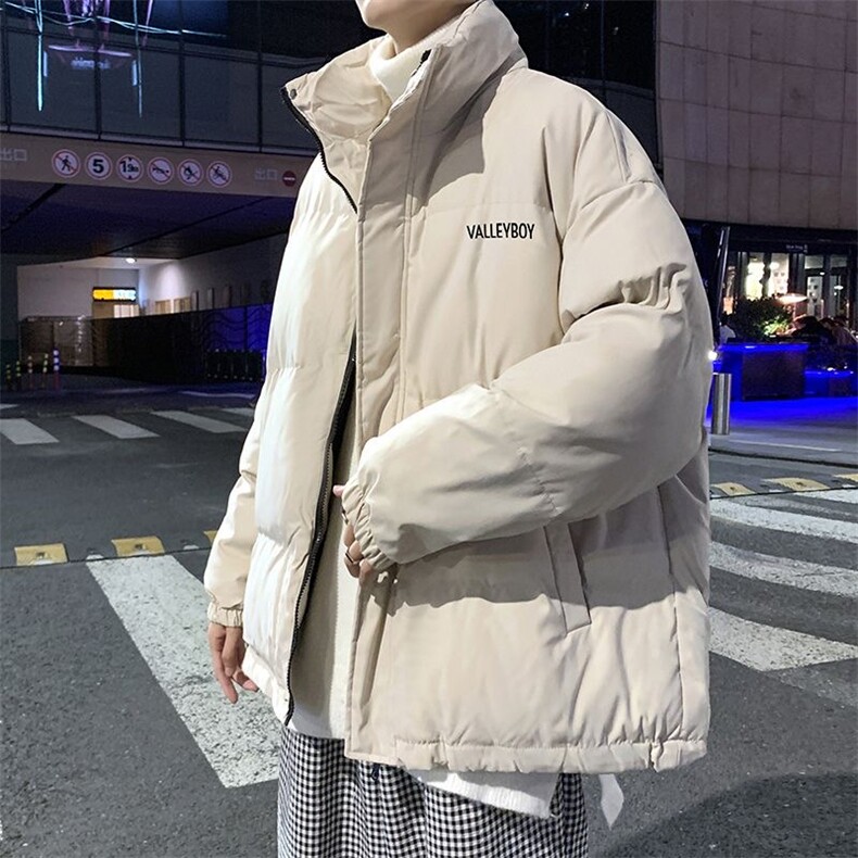 面包服男生秋冬季韩版潮流加厚棉服立领潮牌ins宽松痞帅棉衣外套,男装棉衣,星座1013-1