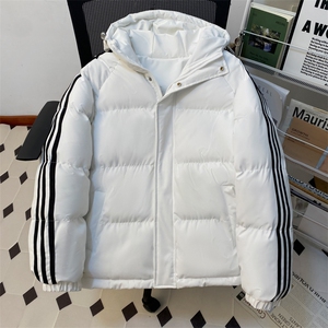 冬季潮流条纹五防立领加绒加厚棉衣情侣撞色棉服外套MY8899-p78图片