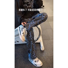 网图美式ins高街hiphop小从豹纹牛仔裤货号K2462P48，男装牛仔裤，电商A063