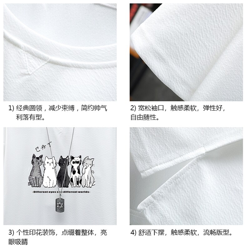 Q11100-P30春夏季七分袖t恤男大码五分袖男短袖中袖展架,男装T恤,电商A040A