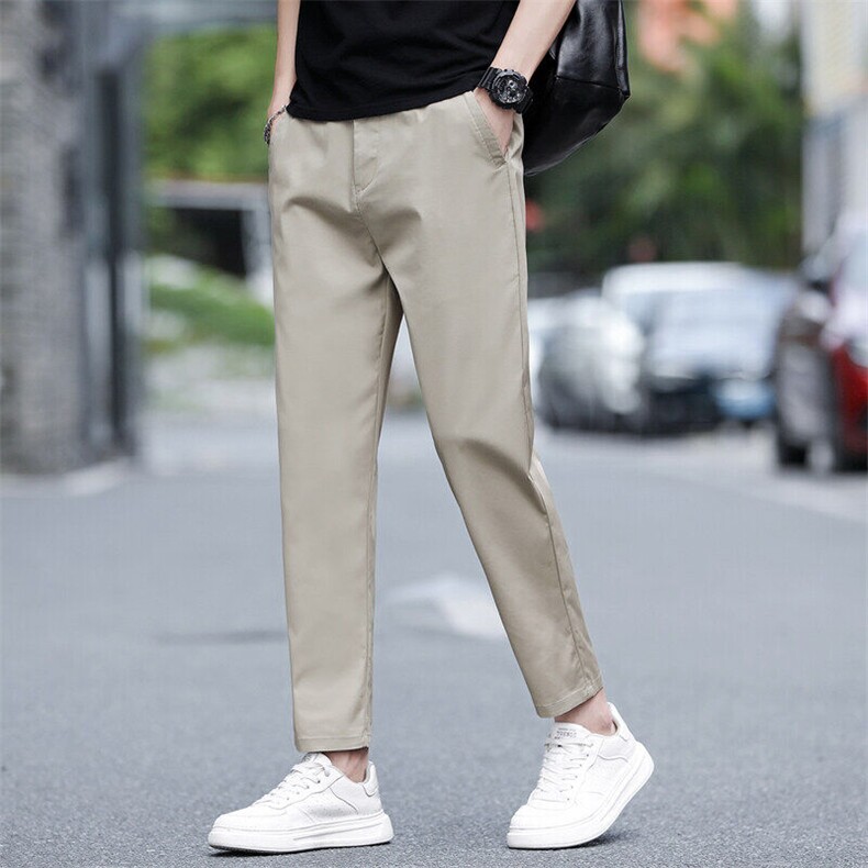 九分裤子男款春夏季2026新款直筒修身宽松男士9分休闲裤D989-P45,男装休闲裤,星座509