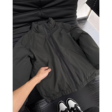 网图！现货3w灰色立领飞行夹克棉服男冬季保暖棉衣25XM88269特P65，男装夹克，电商A042